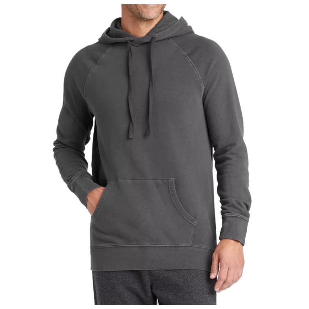 Goodfellow & Co Mens Hooded Sweatshirt Gray Pullover Raglan Sleeve Size L New